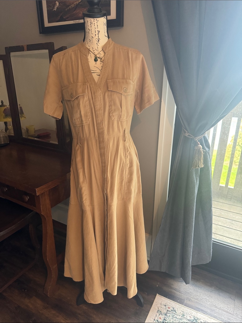 White House Black Market Camel Dress